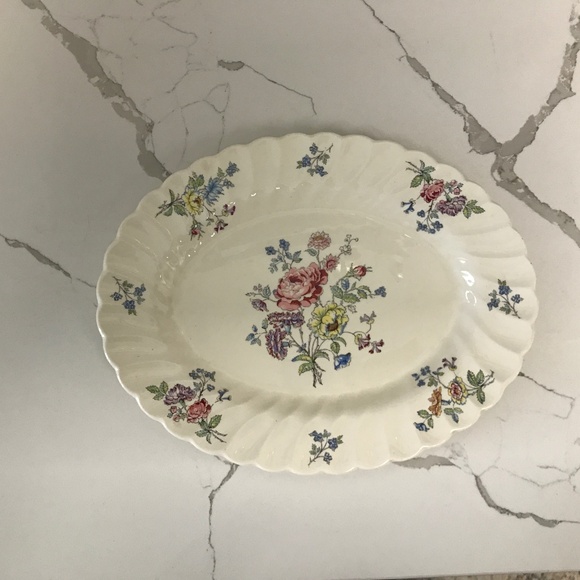 Vintage Rare Myott Staffordshire Olde Chelsea - Olde English Oval Platter - Picture 1 of 7